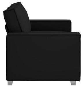 Sofa czarny 160 x 78 x 84 cm tkanina
