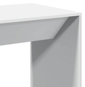 Stolik barowy, biały, 51x50x103,5 cm, materiał drewnopochodny