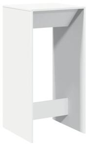 Stolik barowy, biały, 51x50x103,5 cm, materiał drewnopochodny