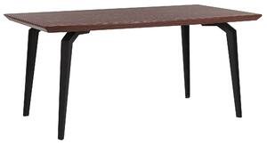 Industrialny stół do jadalni metalowe nogi ciemny blat MDF 160 x 90 cm Amares Beliani