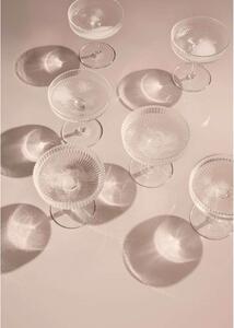 Ferm LIVING - Ripple Champagne Saucers Set of 2 Clear