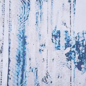 Nowoczesny dywan chodnik niebiesko-beżowy prostokątny 160 x 230 cm Burdur Beliani