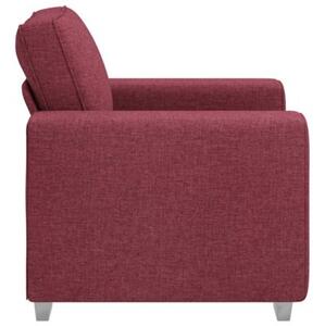 Sofa czerwone wino 100 x 77 x 82 cm tkanina