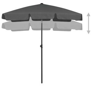 Parasol plażowy, antracytowy, 180x120 cm