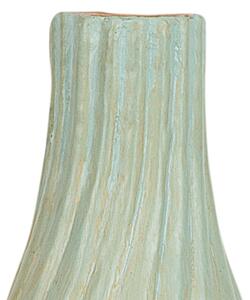 Nowoczesny wazon dekoracyjny z terakoty jasnozielony 54 cm Florentia Beliani