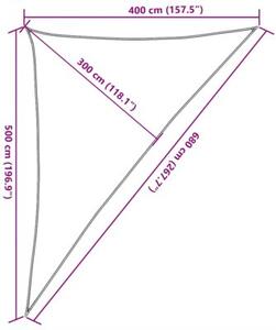 Żagiel przeciwsłoneczny, 160 g/m², kolor taupe, 4x5x6,8 m, hdpe