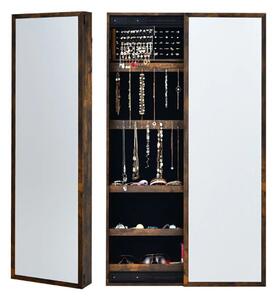 Wisząca toaletka Szafka na biżuterię z lustrem 37 x 9 x 120 cm