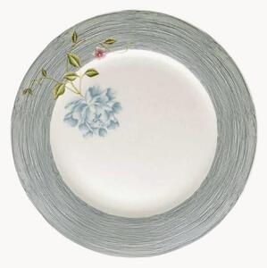 Komplet talerzy z porcelany Midnight Pinstripe, 4 elem