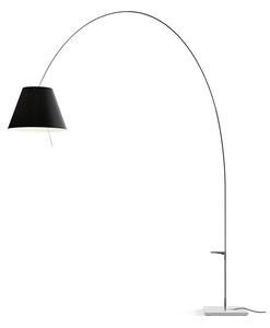 Luceplan - Lady Costanza Lampa Podłogowa z Wyłącznikiem Czarna/Aluminium Luceplan