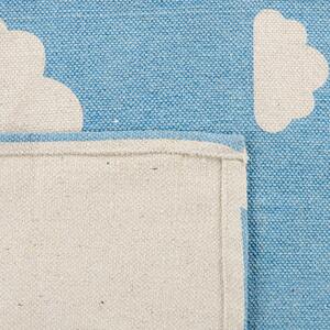 Dywan do pokoju dziecięcego motyw chmur 60 x 90 cm niebieski Gwalijar Beliani