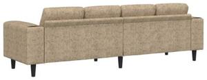 Nowoczesna sofa do salonu w kolorze jasnoszarym - elegancja i komfort dla 4 osÃ³b