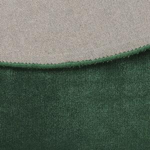 Ręcznie tkany dywan z wiskozy zielony okrągły 140 cm chodnik do salonu Gesi II Beliani