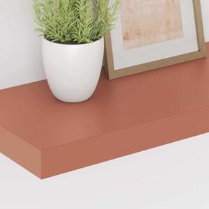 Nowoczesna czerwona półka na ścianę z materiału drewnopochodnego 50x23x4 cm