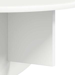 Nowoczesna biała półka ścienna z materiału drewnopochodnego - minimalistyczny design do salonu, sypialni i biura