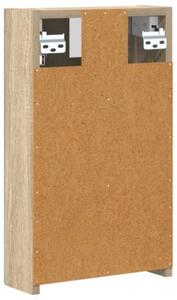 Szafka z lustrem do łazienki dąb sonoma 30 x 10,5 x 50 cm