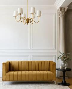 Pikowana sofa welurowa C2-C41