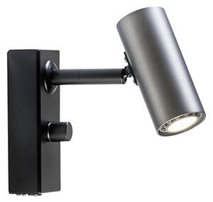 Belid - Cato Lampa Ścienna Szary Utleniany/Czarna LED Pojedyncza