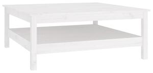 Stolik kawowy biaÅy 100x100x40 cm lite drewno sosnowe