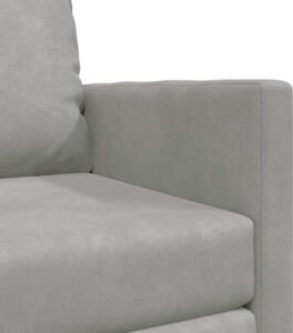 Sofa bed jasnoszary 74 x 77 x 81 cm aksamit