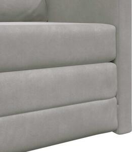 Sofa bed jasnoszary 74 x 77 x 81 cm aksamit