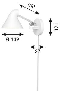Louis Poulsen - NJP Box LED Lampa Ścienna 2700K Short White/White Louis Poulsen