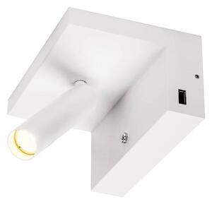 SLV - Karpo Lampa Ścienna USB White