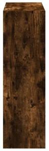 Regał na książki, przydymiony dąb, 102x32x102 cm