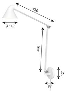 Louis Poulsen - NJP Box LED Lampa Ścienna 2700K Long White/White Louis Poulsen