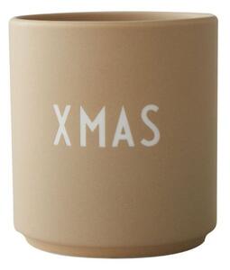 Beżowy kubek z imitacji porcelany Design Letters Favourite, 0,25 l