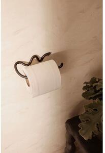 Ferm LIVING - Curvature Toilet Paper Holder Black Brass ferm LIVING
