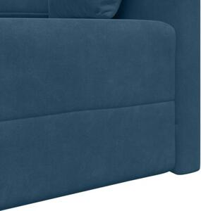 Sofa podÅogowa z funkcjÄ spania niebieski 213 x 70 x 77 cm