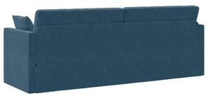 Sofa podÅogowa z funkcjÄ spania niebieski 213 x 70 x 77 cm