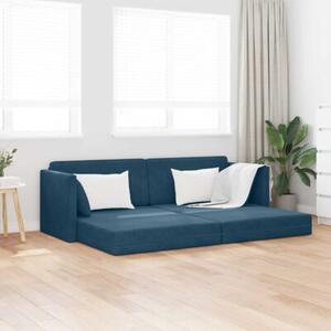 Sofa podÅogowa z funkcjÄ spania niebieski 213 x 70 x 77 cm