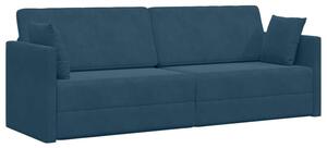 Sofa podÅogowa z funkcjÄ spania niebieski 213 x 70 x 77 cm
