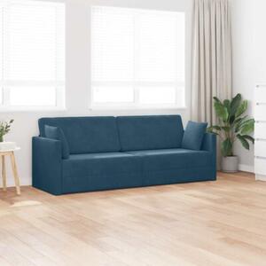 Sofa podÅogowa z funkcjÄ spania niebieski 213 x 70 x 77 cm
