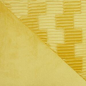 Zestaw 2 poduszek dekoracyjnych welurowy kwadratowa 45 x 45 cm żółty Origanum Beliani