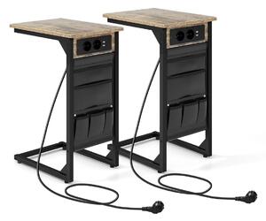 Zestaw 2 stolików bocznych w kształcie litery C