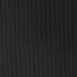 Zestaw 2 poduszek dekoracyjne materiałowe prążkowana 45 x 45 cm czarne Gudari Beliani