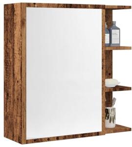 Szafka z lustrem, stare drewno, 62,5x20,5x64 cm