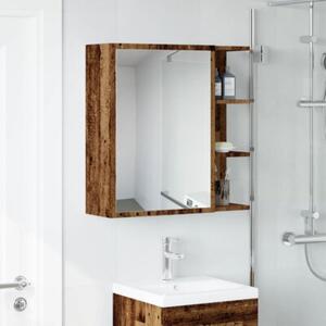 Szafka z lustrem, stare drewno, 62,5x20,5x64 cm