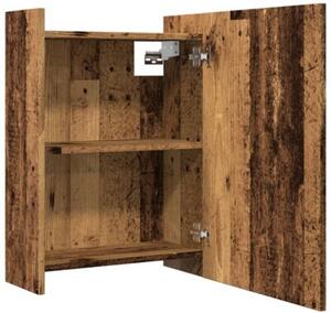 Szafka z lustrem, stare drewno, 62,5x20,5x64 cm