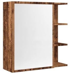 Szafka z lustrem, stare drewno, 62,5x20,5x64 cm