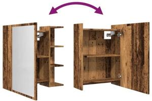 Szafka z lustrem, stare drewno, 62,5x20,5x64 cm