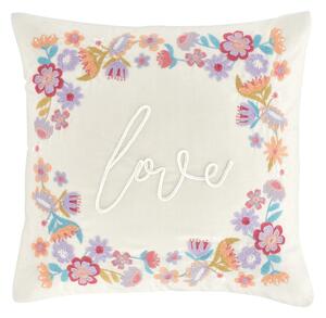 Poduszka dekoracyjna z mieszanki lnu 45x45 cm Love – Catherine Lansfield