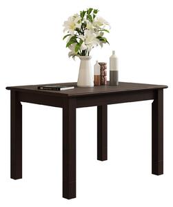 Elegancki ciemny stół z drewna sosnowego 110x80 cm