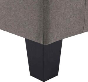 Sofa ciemnoszary 4-osobowa tkanina