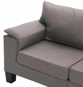 Sofa ciemnoszary 4-osobowa tkanina