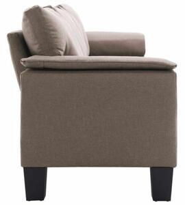 Sofa ciemnoszary 4-osobowa tkanina