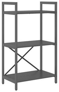 Półka na książki czarny dąb 56 x 34 x 96 cm