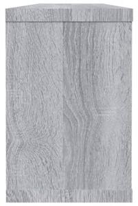 Półki ścienne, 2 szt., szary dąb sonoma, 60x15x23 cm